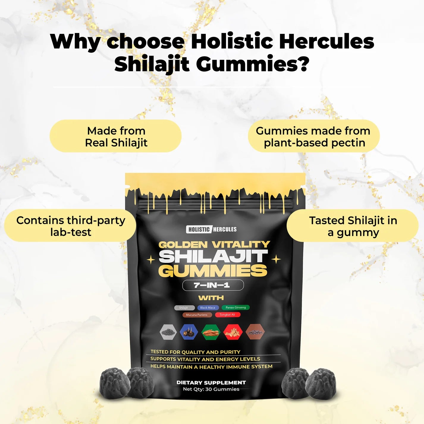 Organic Daily Shilajit Gummies